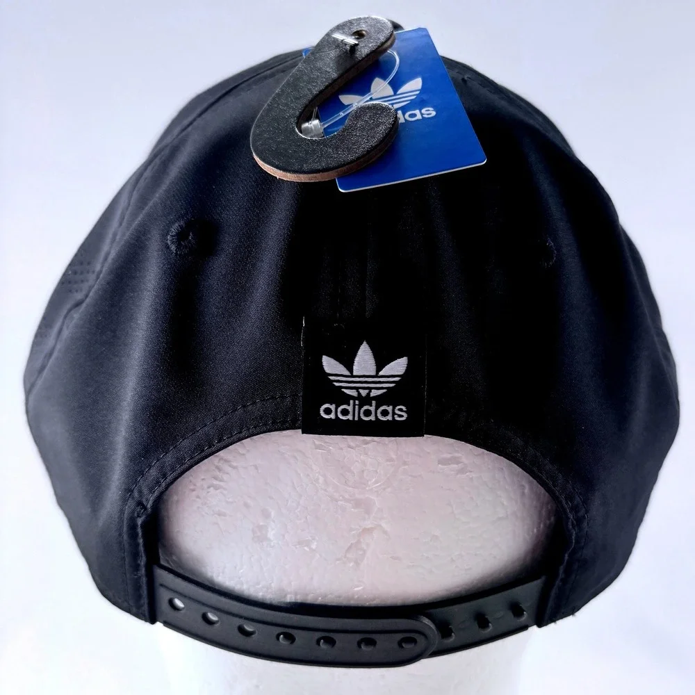 Adidas Originals Beacon 5.0 Mens Black Trefoil Snapback Hat Cap